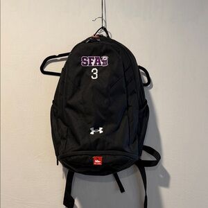 Stephen F Austin - SFASU Under Armour Black Backpack with Purple Logo #3